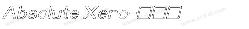 Absolute Xero字体转换